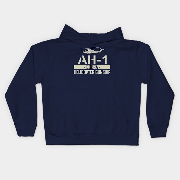 AH-1 Cobra - Helicopter Gunship Kids Hoodie by TCP